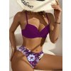 Dámské plavky fialové dvoudílné