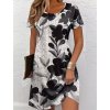 Šaty dámské černé bílé letní krátké