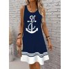 Šaty dámské modré letní krátké