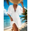 Šaty dámské bílé plážové