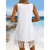 Dámské šaty bílé plážové