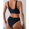 Dámské černé dvoudílné plavky