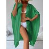 Dámské šaty zelené kimono plážové