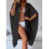 Šaty dámské černé kimono plážové