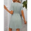 Dámské šaty zelené letní krátké