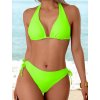 Plavky dámské zelené dvoudílné