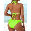 Dámské plavky zelené dvoudílné