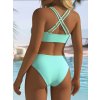Dámské plavky zelené dvoudílné