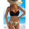 Plavky dámské černé dvoudílné