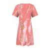 Dámské šaty růžové letní krátké