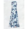 Dámské šaty modré letní dlouhé