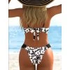 Dámské plavky černé bílé dvoudílné