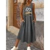 Šaty dámské šedé letní dlouhé