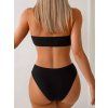 Dámské plavky černé bílé dvoudílné