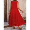 Dámské šaty červené dlouhé letní
