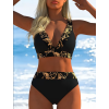 Plavky dámské černé dvoudílné
