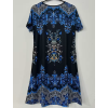 Dámské šaty modré krátké letní