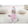 Overal pro miminko bílý Zajíček (Velikost 6-12 měsíců)