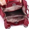 Luxusní dámský elegantní kožený batoh 2v1 (Barva Vínová)