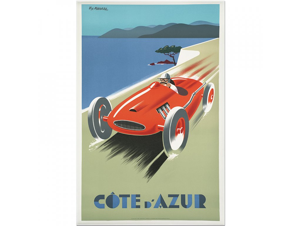 800 25x37cm Cote d azur french rivera vintage travel poster