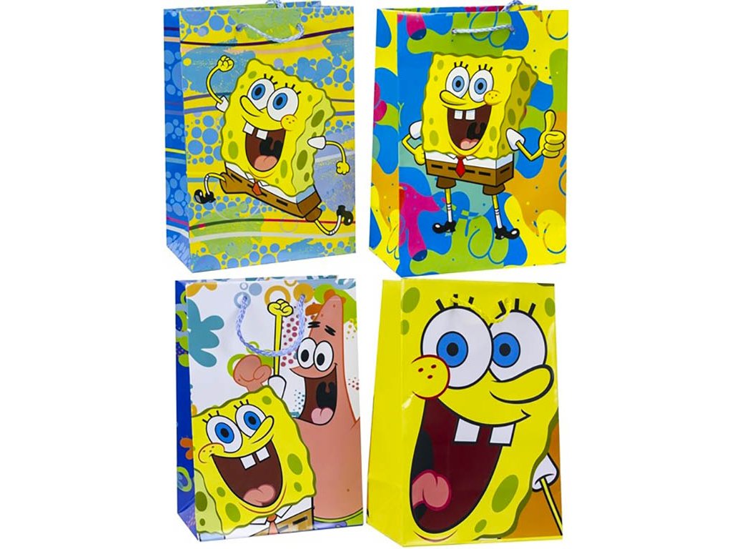 Dárková taška Spongebob 16x23 cm | SUPER-HRACKY.CZ