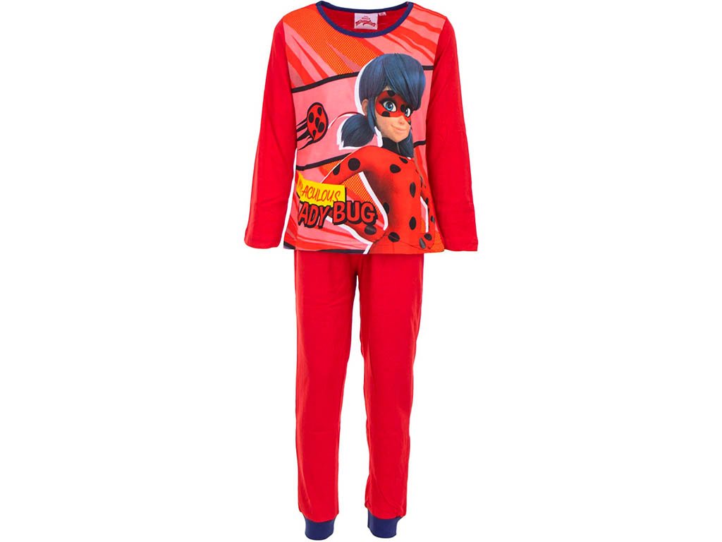 Dívčí pyžamo Kouzelná Beruška bavlna červené | SUPER-HRACKY.CZ