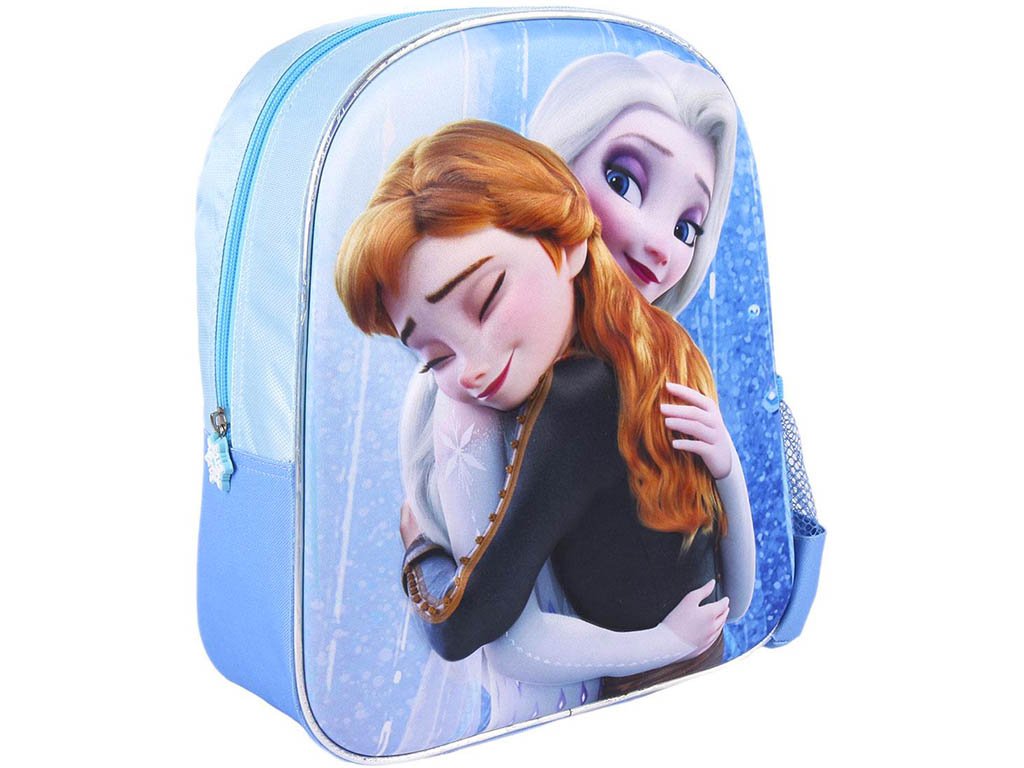 Dětský batoh Frozen Ledové království Anna a Elsa 3D 31 cm tyrkysový |  SUPER-HRACKY.CZ