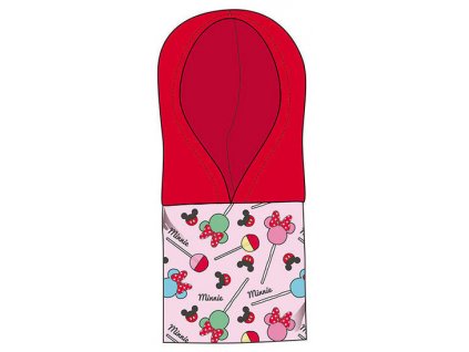 Dětský zateplený nákrčník s kapucí Minnie