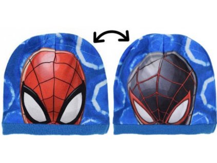 Dětská fleecová čepice Spider-Man – oboustranný design