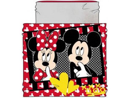 Zateplený dětský nákrčník Minnie & Mickey