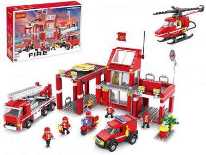 Lego hasiči hasičská stanice