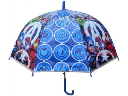 Dětský transparentní deštník Avengers – automatický