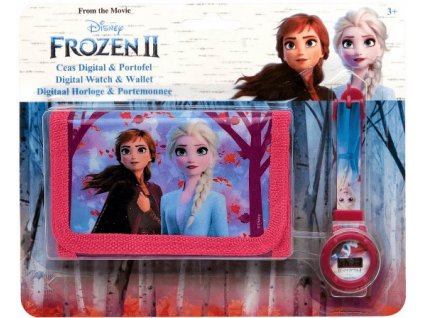 Dětská peněženka a hodinky Frozen 2