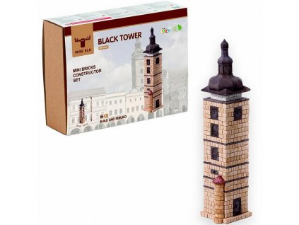 Cihličková stavebnice Černá věž v Českých Budějovicích