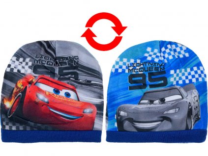 Dětská fleecová čepice Cars – oboustranný design