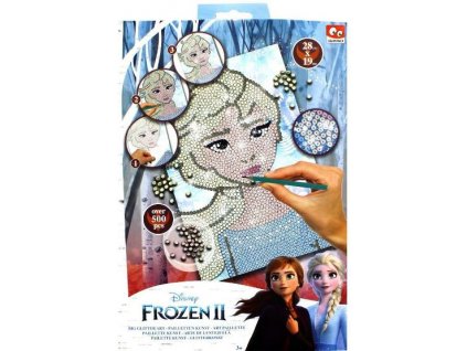 Obrázek s třpytivými flitry Frozen 2 Ledové království kreativní sada