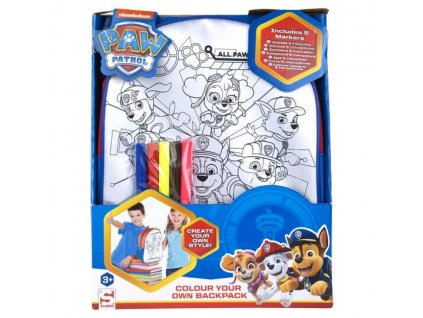 Dětský batoh Paw Patrol k vymalování