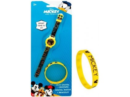 Hodinky a náramek Mickey Mouse