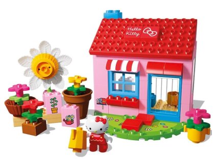Stavebnice UNICO PLUS Hello Kitty – Zahradní domek (75 dílků)
