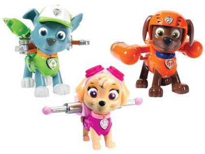 Akční figurky Paw Patrol s odznaky
