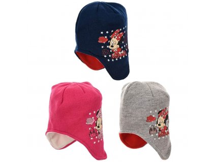 Dívčí zimní čepice Minnie Mouse – fleecová podšívka