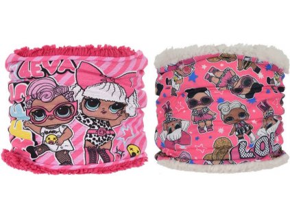 Zateplený dětský nákrčník LOL Surprise s hebkou fleecovou podšívkou
