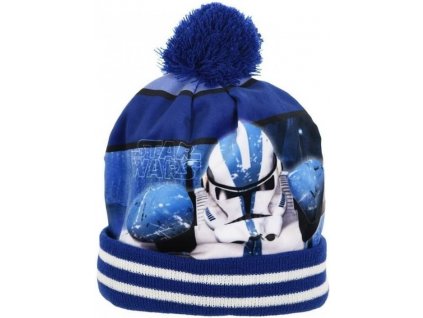 Dětský zimní kulich Star Wars – Clone Trooper modrý