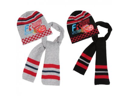 Dětská zimní sada Cars – Blesk McQueen (čepice a šála)