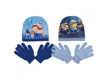 Dětská zimní sada Mimoni – čepice a rukavice