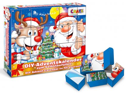 Adventní kalendář s vlastní výplní Santa Claus