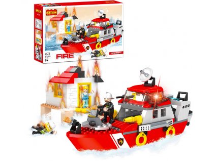Lego hasiči požární člun
