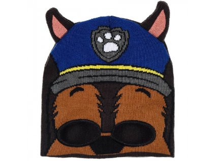 Dětská zimní čepice Tlapková patrola – Chase (2v1 čepice a maska)