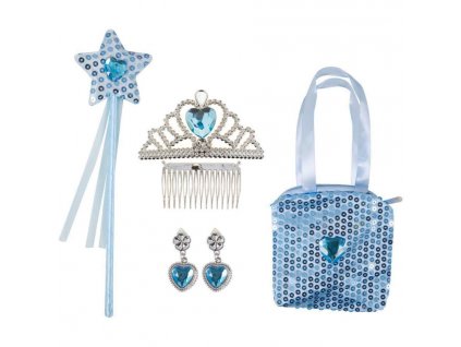 Princeznovská sada s kabelkou a diamanty 4 ks
