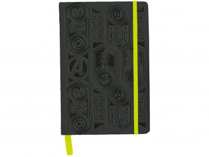 Sešit / diář Marvel Avengers linkovaný A5 – sametová PU kůže